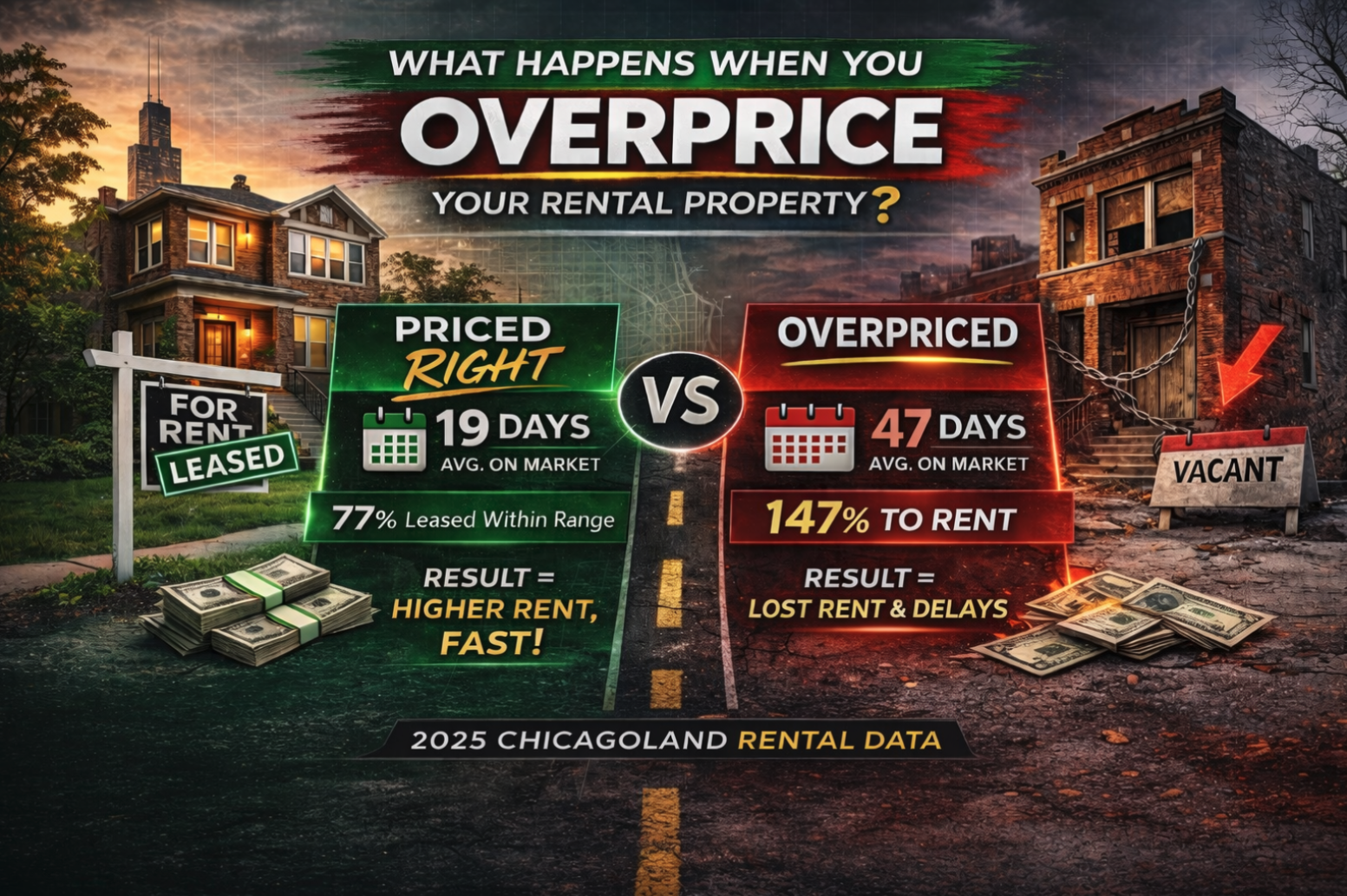 What Happened in 2025 When We Overpriced Our Chicagoland Rentals